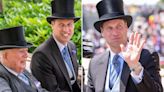 William beams & waves at crowds as he attends Royal Ascot without Princess Kate