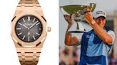 Golf Champ Viktor Hovland Wore a Rose Gold Audemars Piguet Royal Oak to Accept the FedEx Cup