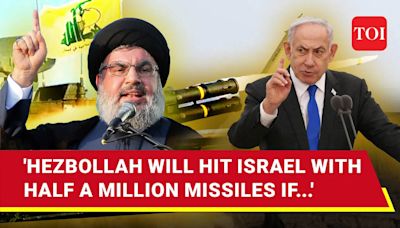 Lebanon's Biggest-Ever Threat To Israel; 'Half Million Missiles Will Destroy...' | Watch | TOI Original - Times of India Videos