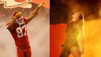 See Taylor Swift Incorporate Travis Kelce's Iconic Touchdown Dance Moves Into Her New Eras Tour Choreography