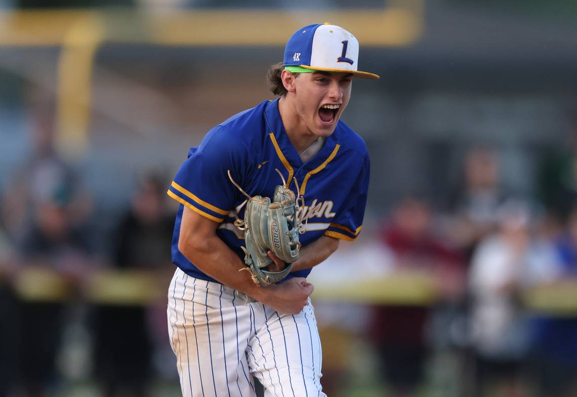 ‘He put us on his back.’ Lexington senior tosses gem in state title series opener