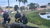 'Never a dull moment': Video shows deputies removing 12-foot gator from Florida mall