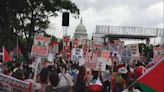 LIVE: Massive protests flood DC streets ahead of Netanyahu's speech to Congress