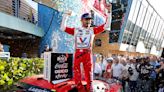 Larson wins NASCAR at Homestead, holding off Chastain at end