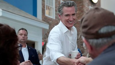 Gavin Newsom works to bolster Joe Biden in swing-state tour that could boost both their ambitions