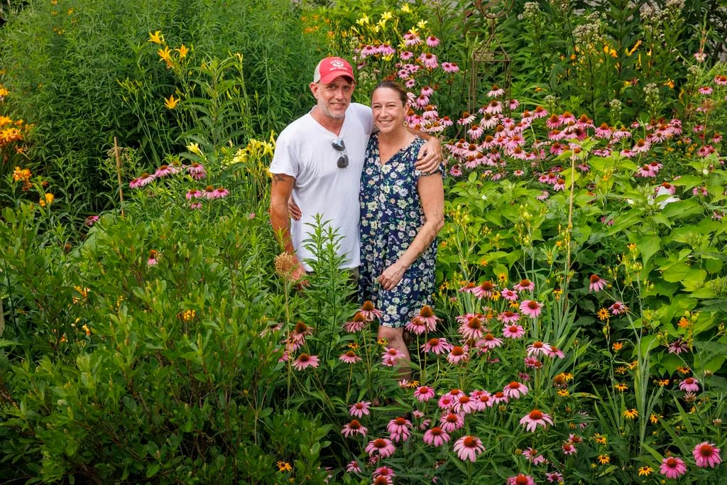 An Elkins Park man with a green thumb turned his backyard into a garden sanctuary