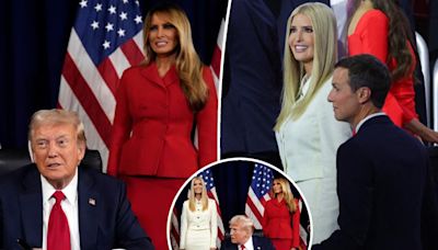 Melania and Ivanka Trump rock red and white while supporting Donald at RNC