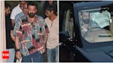 Sanjay Dutt gifts himself a luxury car on his birthday; shows off swanky ride while greeting fans- Pics Inside | Hindi Movie News - Times of India