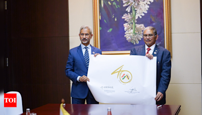 EAM Jaishankar launches logo on 40 years of diplomatic ties with Brunei | India News - Times of India
