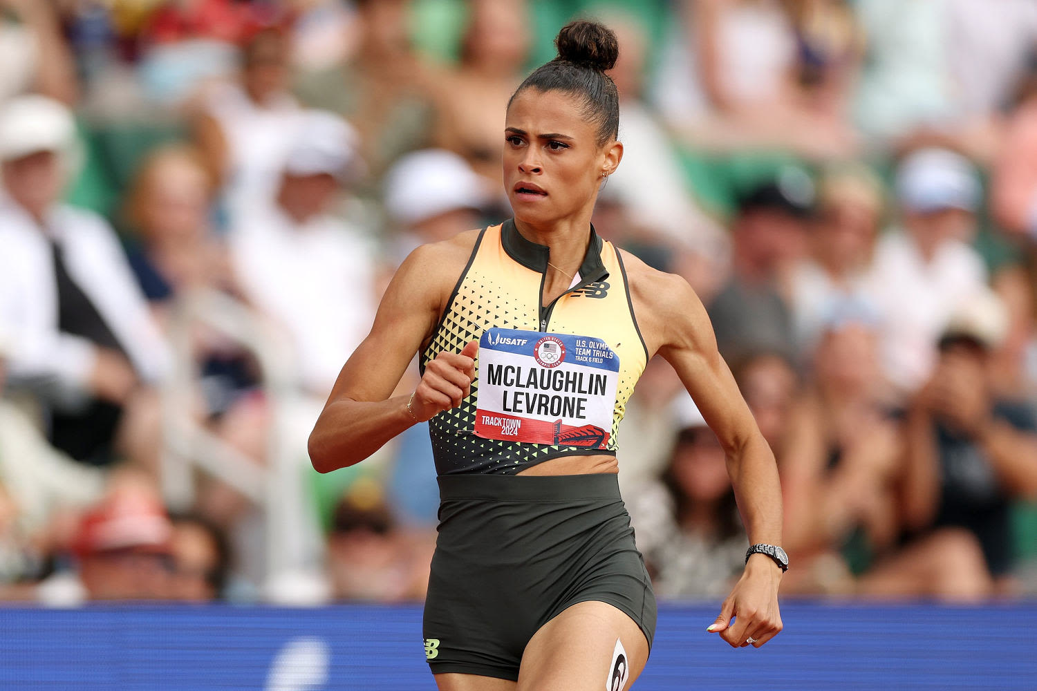 Sydney McLaughlin-Levrone sets 400-meter hurdle world record at U.S. Olympic trials
