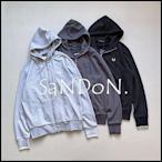SaNDoN x『 FRED PERRY 』基礎色定番簡約刺繡拉鍊連帽毛圈外套 SLY 231003