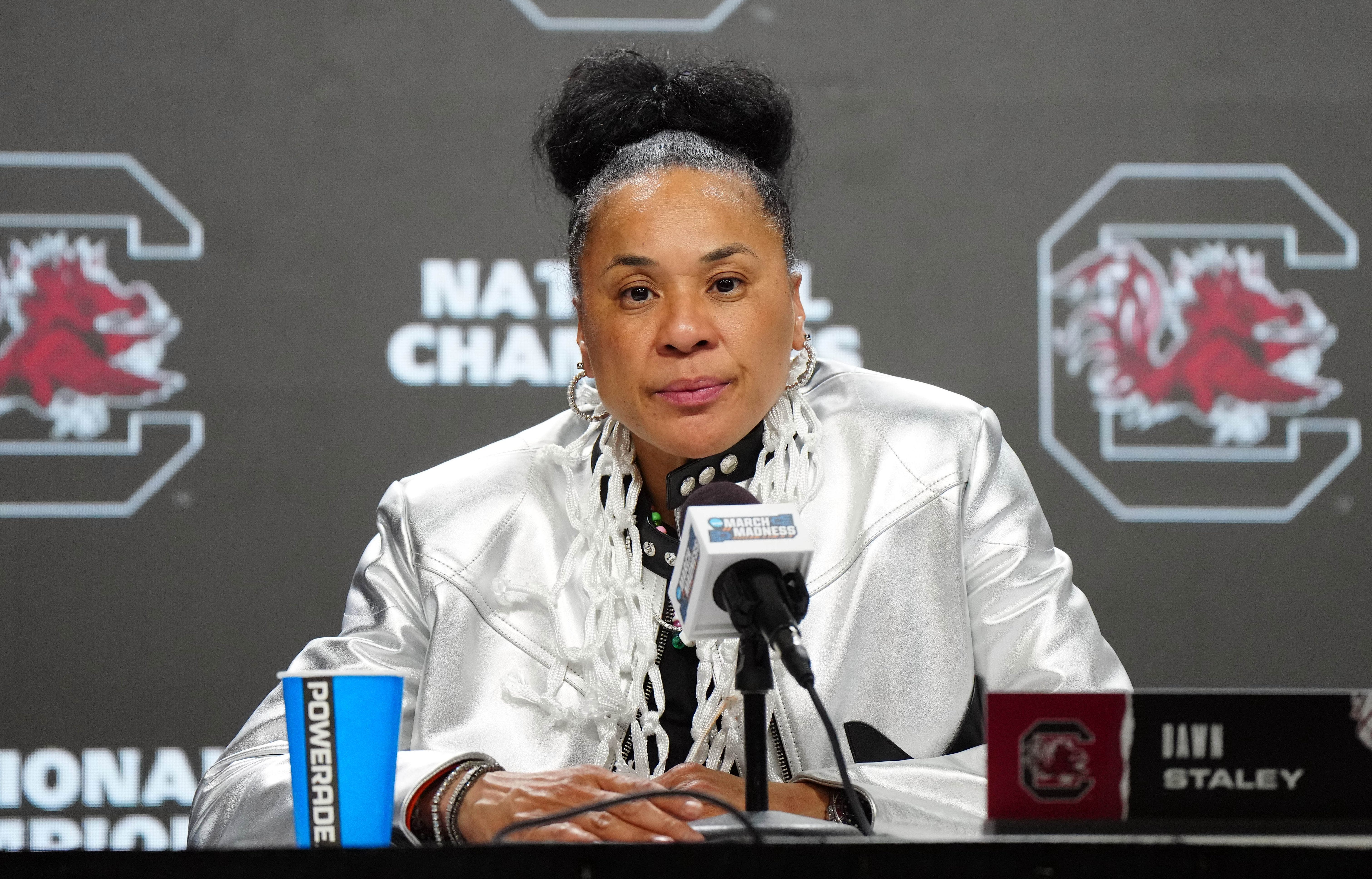 Dawn Staley admitted Caitlin Clark’s recent stellar WNBA play might have given her a spot in the Olympics