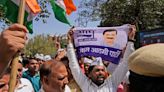 Dozens arrested as Indian capital hit with protests over arrest of Delhi leader and Modi rival