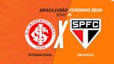 Internacional x São Paulo - Brasileirão Feminino: onde assistir, arbitragem e escalações