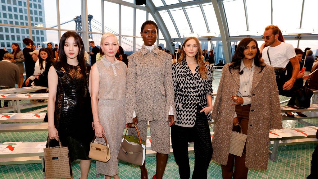 Suni Lee, Michelle Williams, Jenna Lyons, and More Sat Front Row at Tory Burch’s Spring 2025 Show