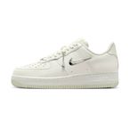 Nike Air Force 1 NN SE 女 米白 皮革 金屬 小勾 液態銀 休閒鞋 FN8540-100