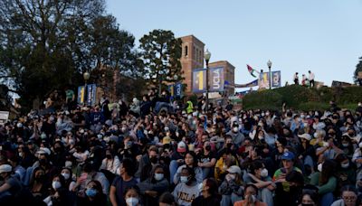 Campus protest interest overtakes Trump trial