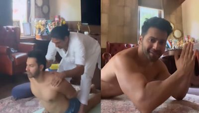 ’The best stretch’: Varun Dhawan treats stiff shoulders, chest muscles with yoga