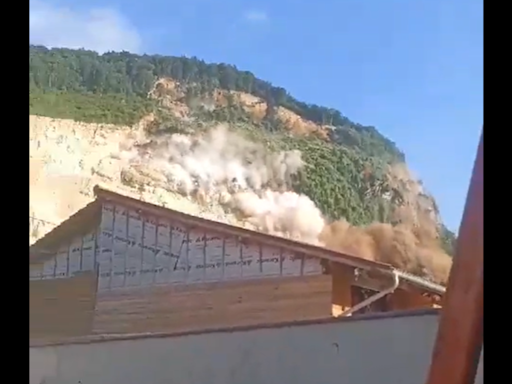 Isère : éboulement de montagne impressionnant à La Rivière, une cellule de crise activée