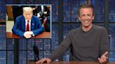 Seth Meyers Mocks Donald Trump for Appearing to Nod Off in Court