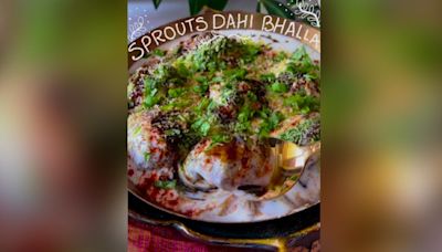 Say Goodbye to Fried Bhallas: Try This Low-Calorie Sprouts Dahi Bhalla Recipe Today