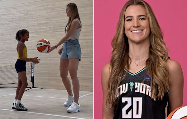Sabrina Ionescu Plays Basketball with Kobe and Vanessa Bryant’s Daughter Bianka: ‘Definitely Runs in the Family’