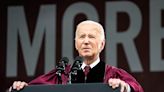 Biden delivers Morehouse commencement speech as some on campus express pro-Palestinian messages