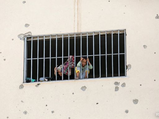 "Where Should We Go": Gazans Forced To Shelter In Former Prison Amid War