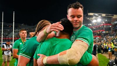 ‘I don’t think he gets fazed much – balls of steel’: James Ryan hails Ciarán Frawley after South Africa heroics