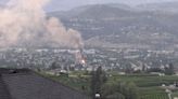 Smoke and flame seen rising from structure fire in Kelowna