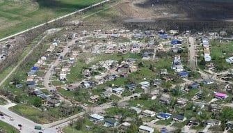 Gov. Jim Pillen surveys eastern Nebraska tornado damage