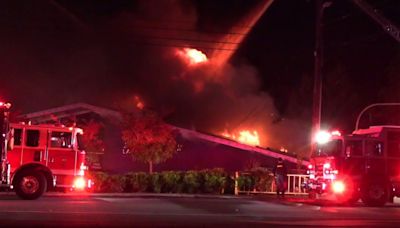 Massive fire breaks out at public market in Castro Valley