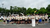 Pelham and Calera officers participate in Special Olympics torch run - Shelby County Reporter