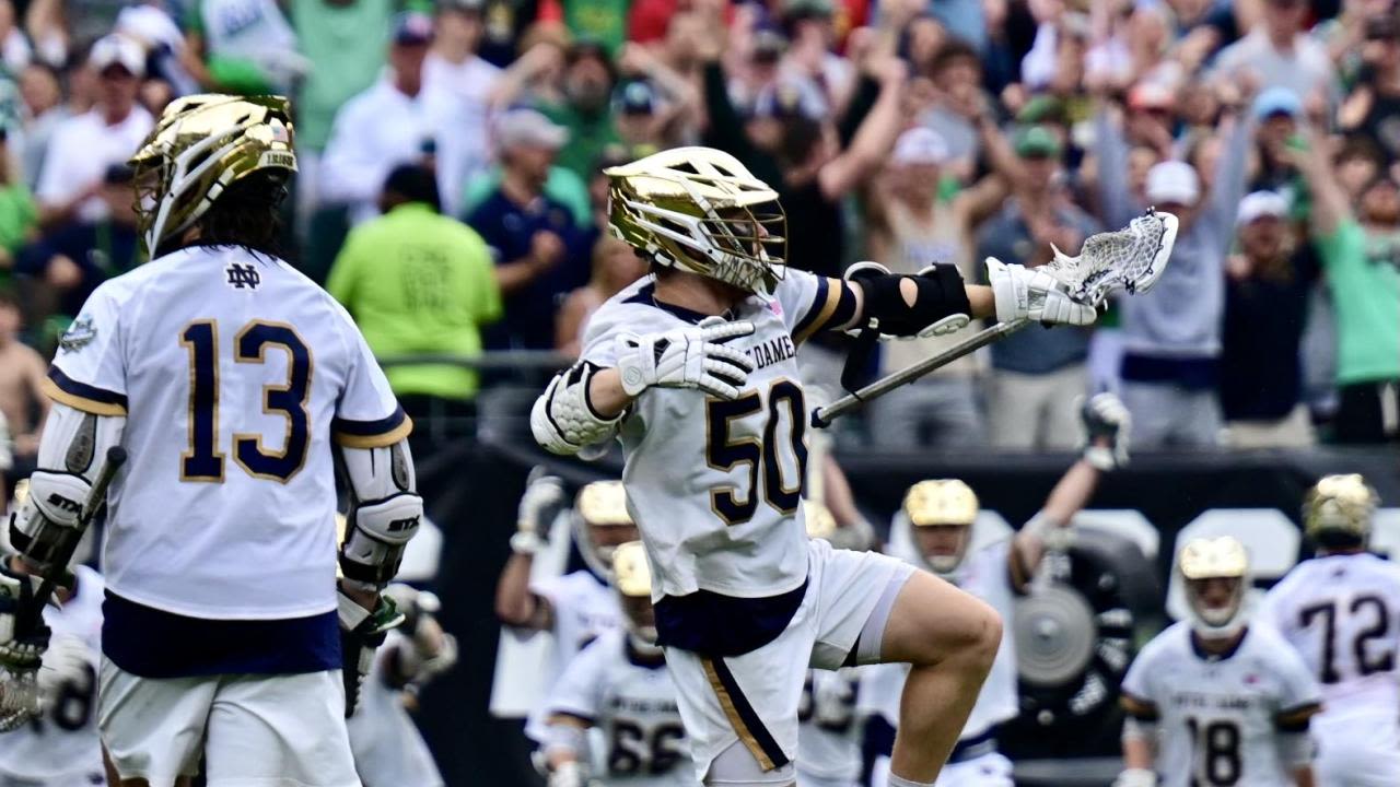Notre Dame defeats Maryland to win DI men's lacrosse national title