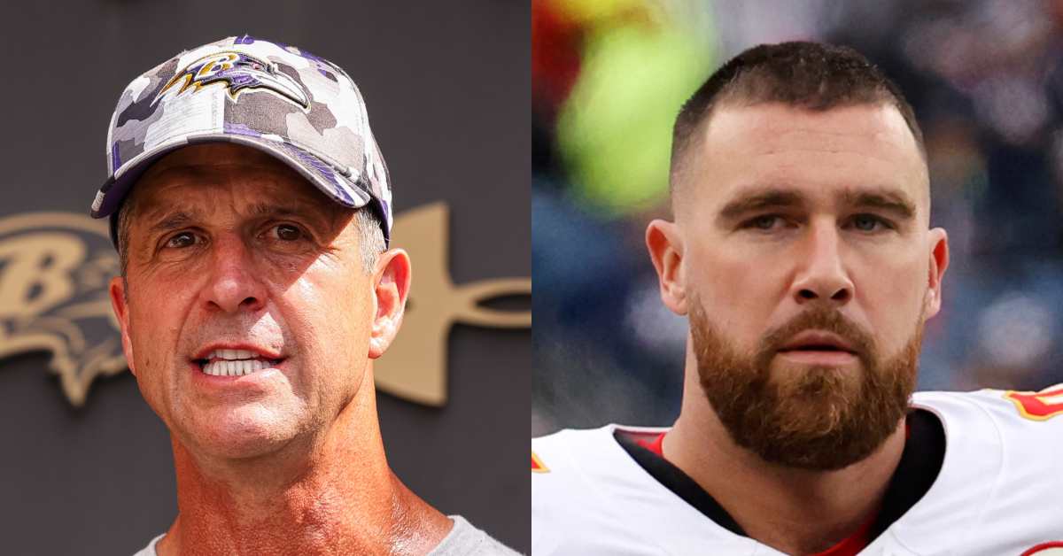 Baltimore Ravens Coach Has a Bold Request for Travis Kelce