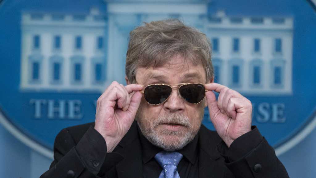 May the Fourth be with you: Mark Hamill drops by White House for press visit
