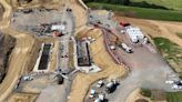 Aerial pictures show progress on major road scheme