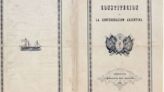 La Constitución Nacional de 1853 está presente en la firma del Pacto de Mayo