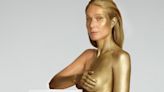 Gwyneth Paltrow poses nude, paints body gold for 50th birthday photo shoot