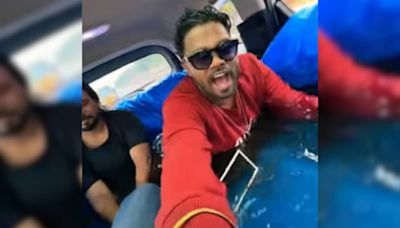 YouTuber From Kerala In Trouble For Setting Up Swimming Pool In Moving Car