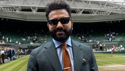 T20 World Cup-winning India captain Rohit Sharma visits Wimbledon on semis day