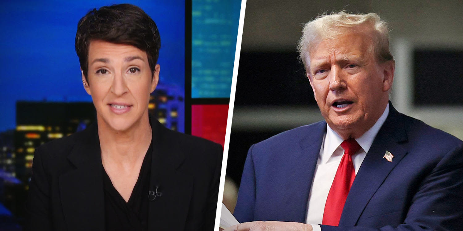 Rachel Maddow: I was in the courtroom with Trump. He seemed miserable.
