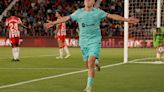 Lopez double move Barca closer to top two finish with win over Almeria
