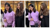 Aishwarya Rai holds Aaradhya Bachchan close as they return to Mumbai from New York. Watch