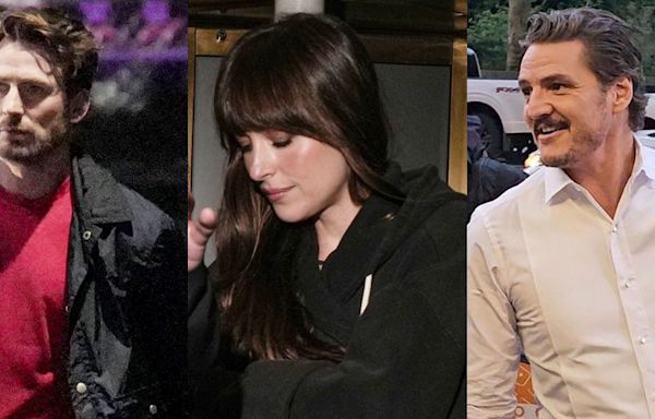 Chris Evans, Dakota Johnson & Pedro Pascal Get to Work on ‘Materialists’ Set