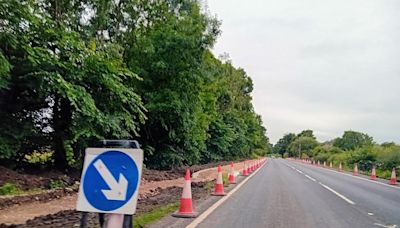 Safety works on A59 at Broughton include a new bus stop