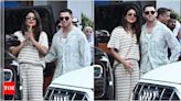 Priyanka Chopra and Nick Jonas reach India for Anant Ambani-Radhika Merchant's wedding | Hindi Movie News - Times of India