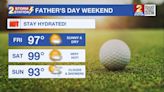 Friday AM Forecast: HOT weekend ahead, Staying dry until Father's Day