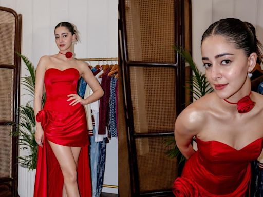 Ananya Panday's Red Dress Will Make Your Heart Skip A Beat, See Pics - News18