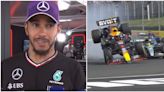 Lewis Hamilton's reaction to Max Verstappen blaming him for Hungary GP collision goes viral